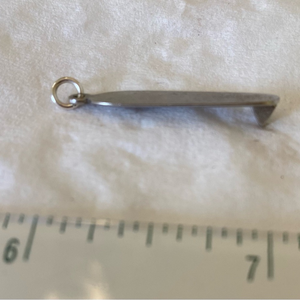 Surf Board Charm - Sterling